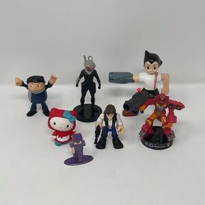 Mixed Lot of 7 Action Figure Toys